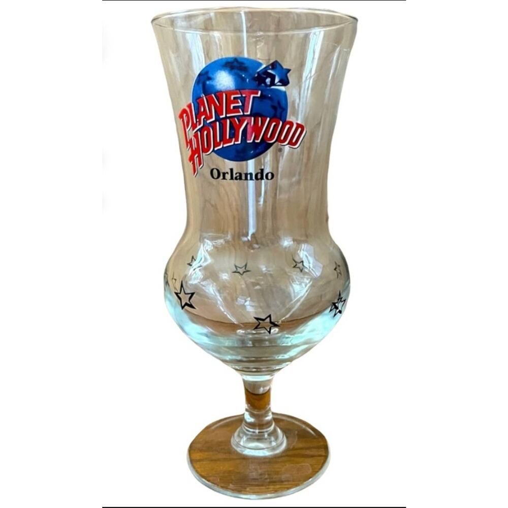 Planet Hollywood Cocktail Glass Orlando Hurricane Pint Drink Party Restaurant